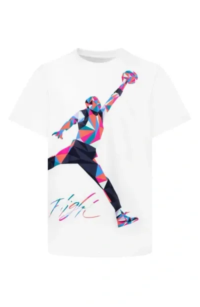 Jordan Boys   Jumpman Hbr Heirloom T-shirt In White/pink