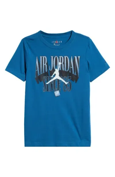 Jordan Kids' Since '85 Graphic T-shirt In Industrial Blue