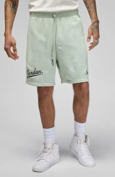 Jordan Men's  Flight Mvp Fleece Shorts In Green