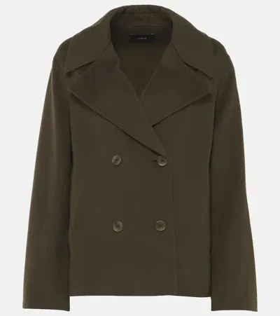 Joseph Gilkes Wool And Silk Coat In Green