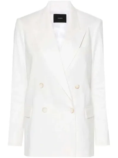 Joseph Double-breasted Blazer In White