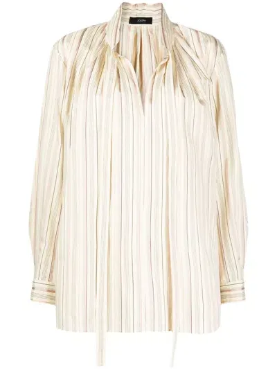 Joseph Stripe-pattern Blouse In Yellow