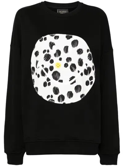 Joshua Sanders Smiley-motif Sweatshirt In Black