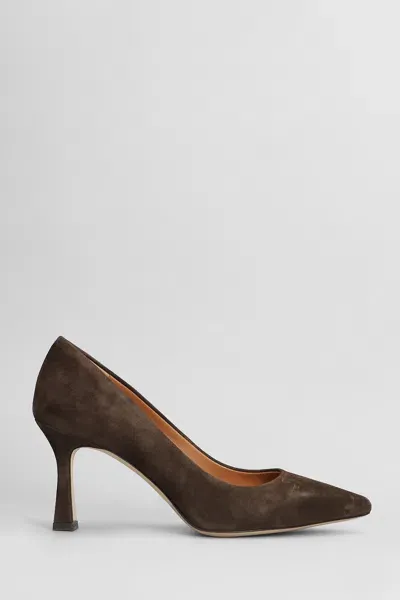 Julie Dee Pumps In Dark Brown Suede