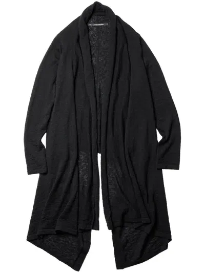 Julius Long Knit Cardigan In Black