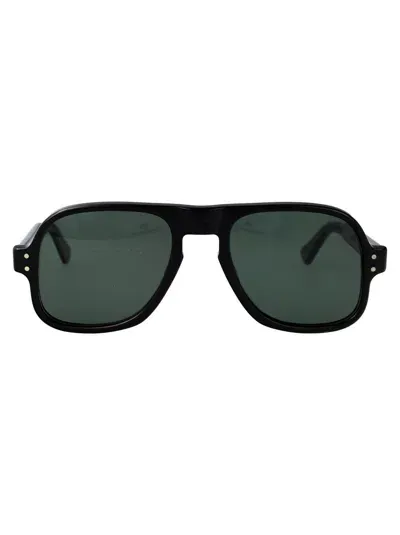 Julius Tart Optical Sunglasses In Black|light Blue