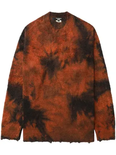 Junya Watanabe Tie-dye Sweater In Orange