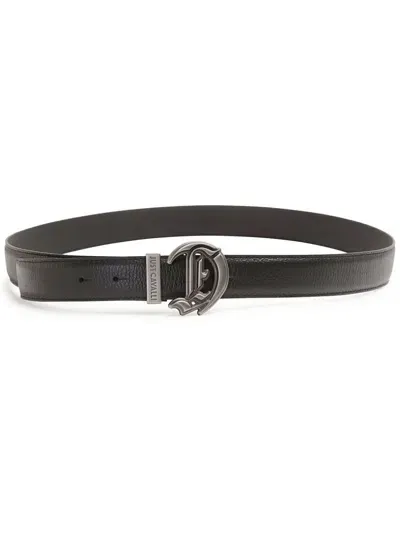 Just Cavalli Logo-buckle Belt In Black