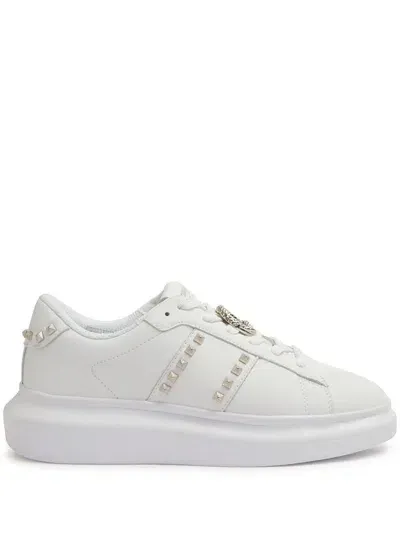 Just Cavalli Logo-plaque Sneakers In White