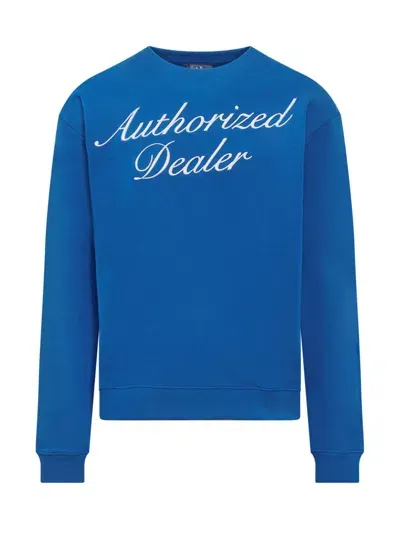 Just Don Sweatshirt With Embroidery In Blue