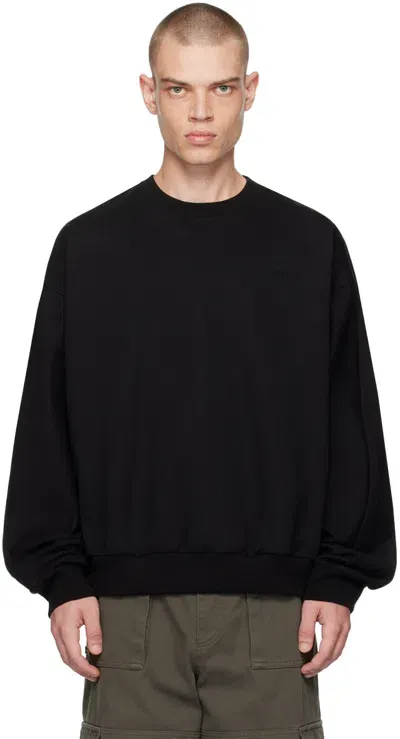 Juunj Black Crewneck Sweatshirt In 5 Black