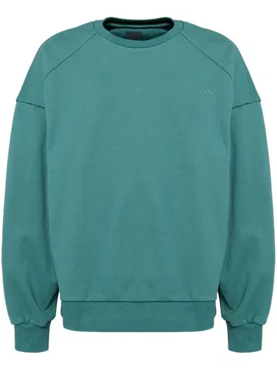 Juunj Collage Dé Collage Embroidered Sweatshirt In Green