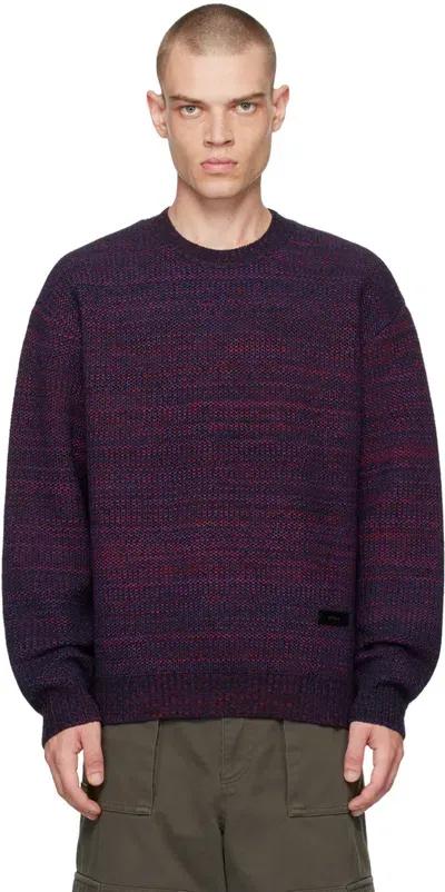 Juunj Multicolor Crewneck Sweater In 6 Red