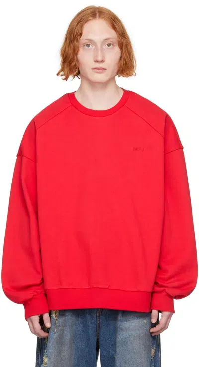 Juunj Red Graphic Sweatshirt In 6 Red