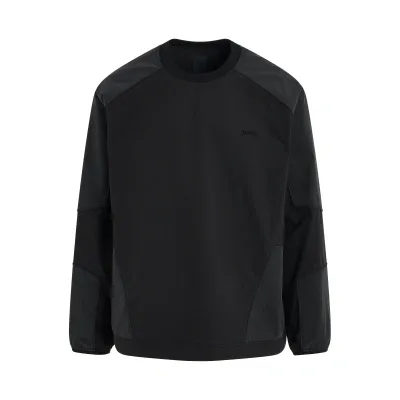 Juunj Tricot Piping Racer Sweater In Black