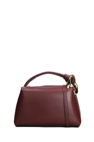 Jw Anderson Corner Top Handle Bag In Red