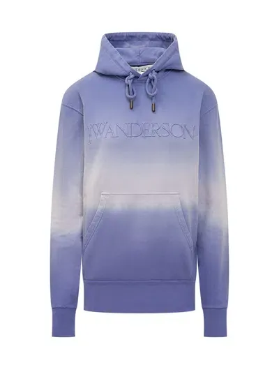 Jw Anderson J.w. Anderson Gradient Hoodie Logo In Multi