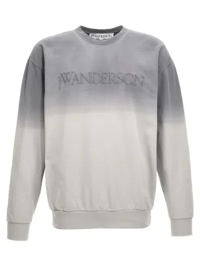 Jw Anderson J.w. Anderson Logo Embroidery Sweatshirt In Gray