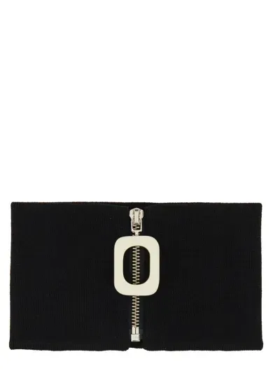 Jw Anderson J.w. Anderson Neck Warmer With Jwa Puller In Black