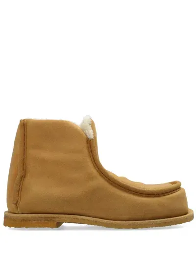 Jw Anderson Padded Ankle Boots In Brown