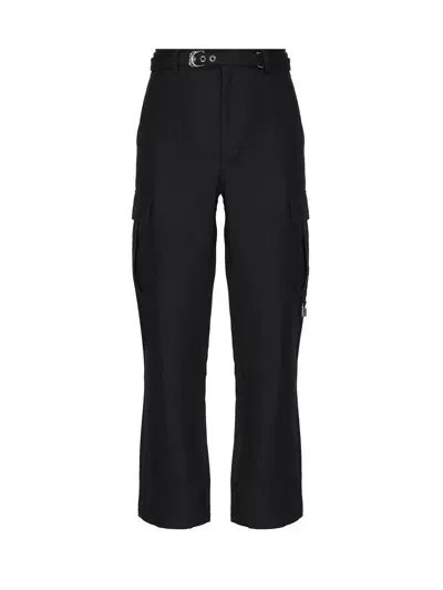 Jw Anderson Padlock Cargo Pants In Black