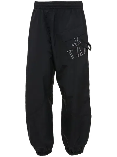 Jw Anderson Twisted Sweatpant In Black