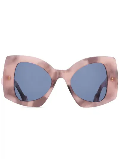 Jw Anderson Jwa04-twister Sunglasses In Pink