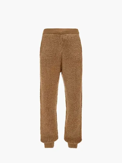 Jw Anderson Wool Trackpants In Neutrals