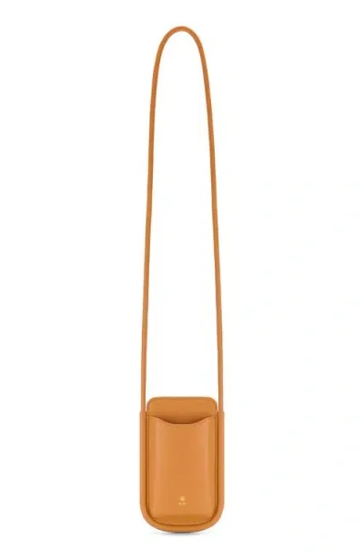 Jw Pei Ayla Water Repellent Phone Crossbody Bag In Orange