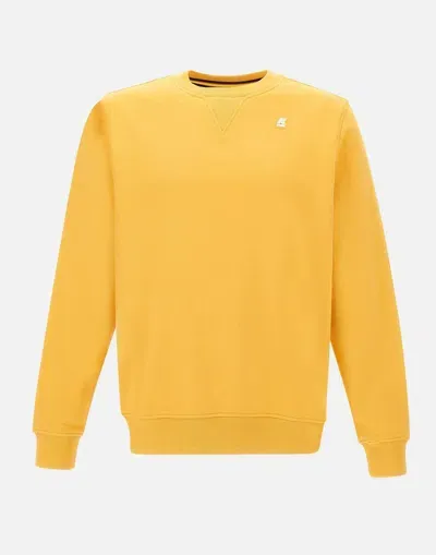 K-way Baptiste Ochre Yellow Sweatshirt In Orange