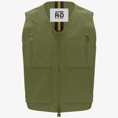 K-way Barnel Pockets Bonded Jersey In Green