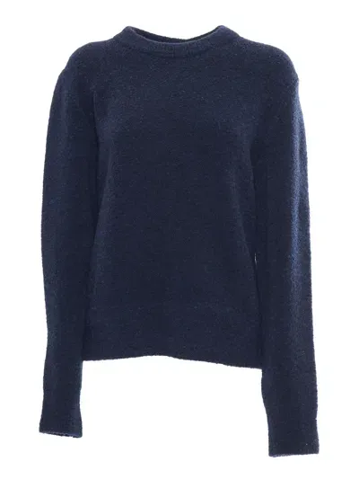 K-way Clarisse Wool Merino Boucle Sweater In Blue