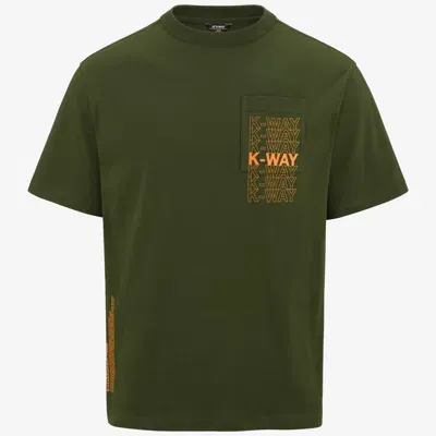 K-way Fantome  Lettering In Green