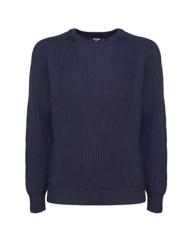 K-way Wool Sweater In Blue Depth