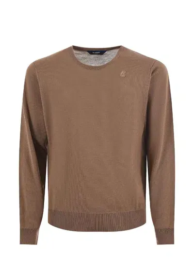 K-way Sweaters Camel In Brown