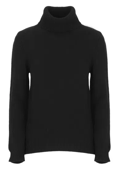 Kangra Black Cashmere Wool Sweater