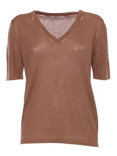 Kangra Brown Short-sleeved