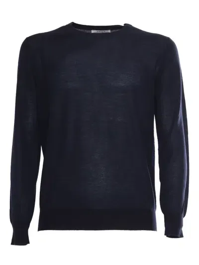 Kangra Cashmere Crewneck Sweater In Blue