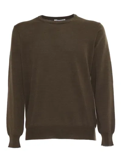 Kangra Cashmere Crewneck Sweater In Green