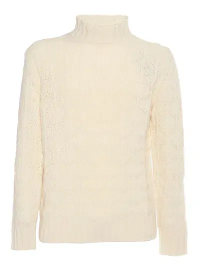 Kangra Cashmere High Neck In White