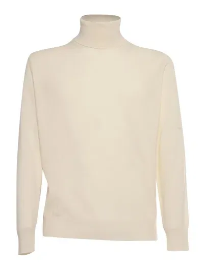 Kangra Cashmere High Neck In White