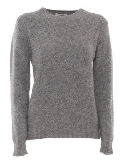 Kangra Regular Fit Crewneck Sweater In Grey