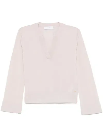 Kaos V-neck Sweater In Pink