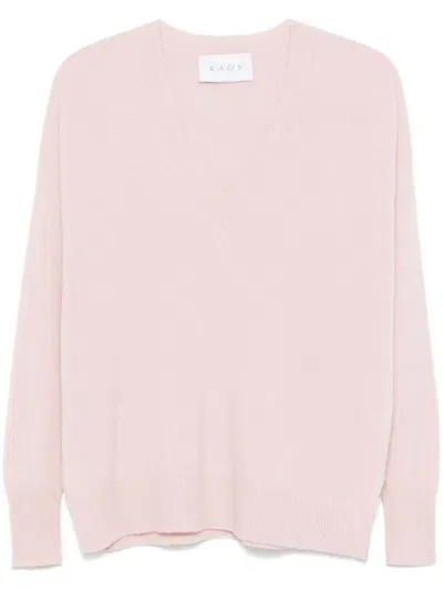 Kaos Wool Sweater In Pink