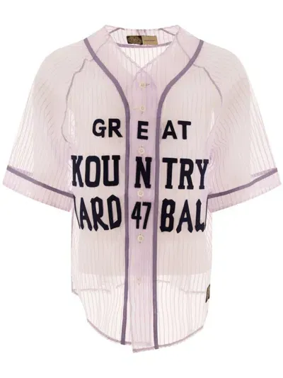 Kapital Great Kountry Baseball Shirt In Purple