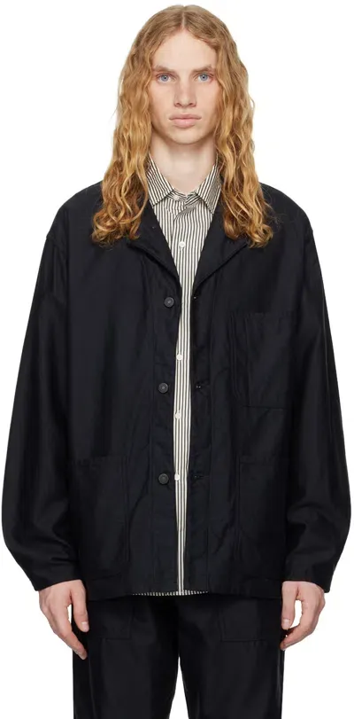 Kaptain Sunshine Navy Coverall Jacket