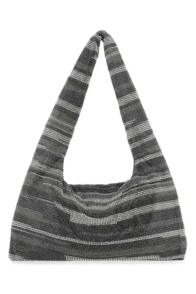 Kara Armpit Embellished Mesh Tote Bag In Multi