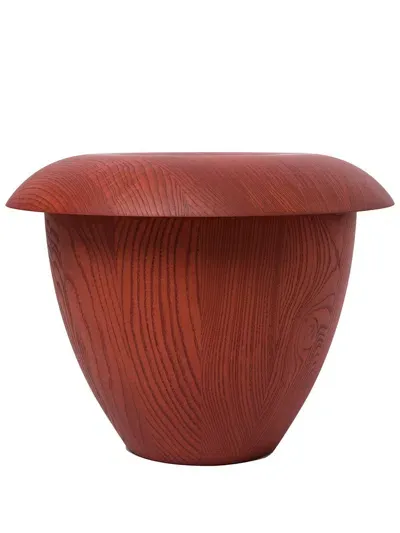 Karakter Bon Sculptural Stool In Brown