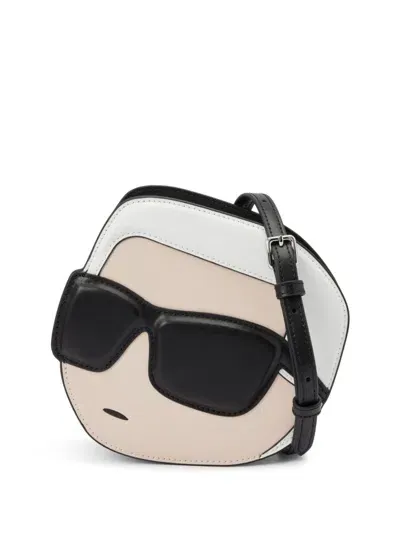 Karl Lagerfeld Ikonik 2.0 Crossbody Bag In White