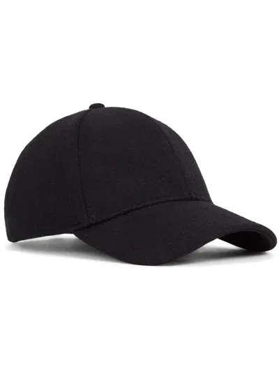 Karl Lagerfeld Ikonik Wool Cap In Black